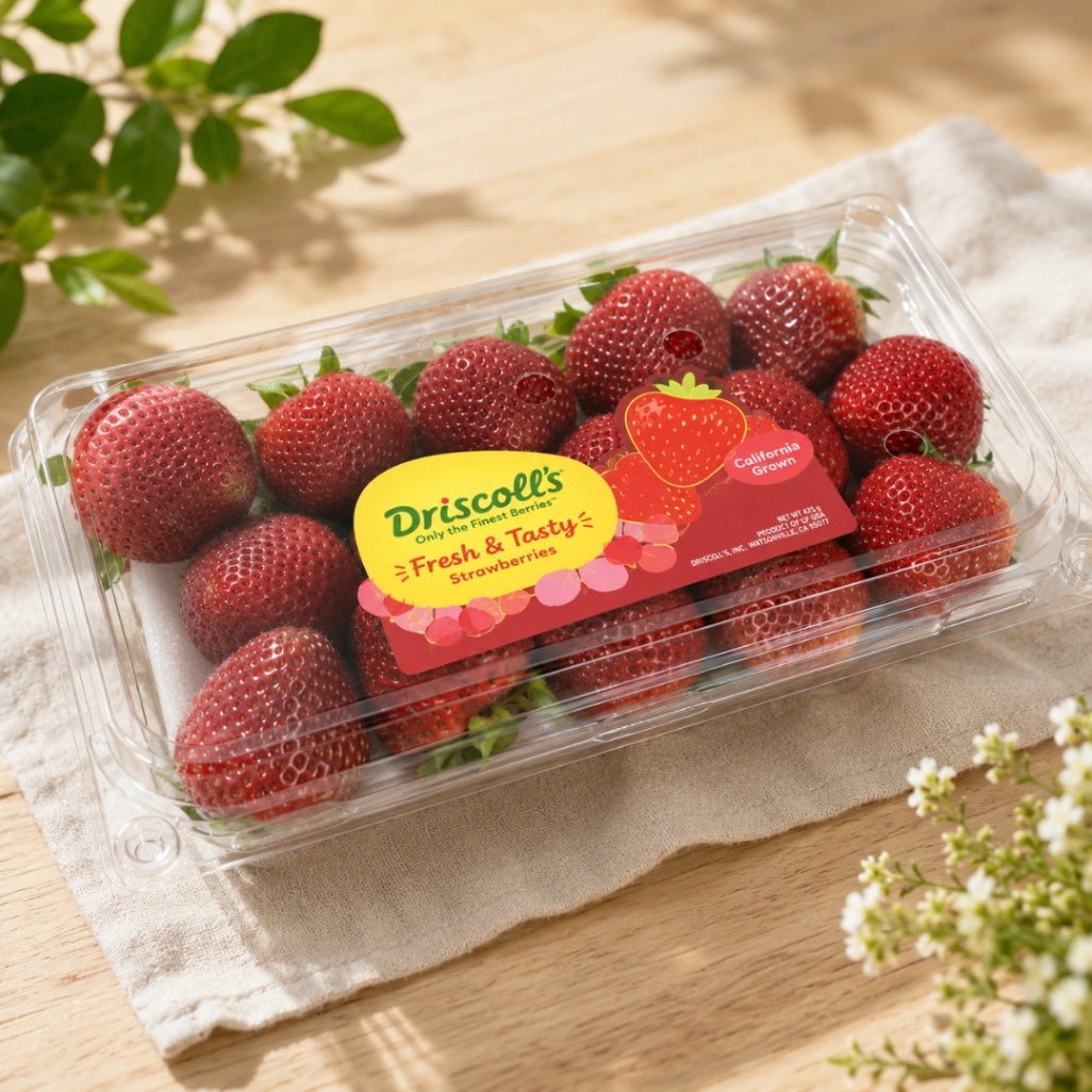 コストコで購入したDriscoll’sアメリカ産ストロベリーのパッケージ全体