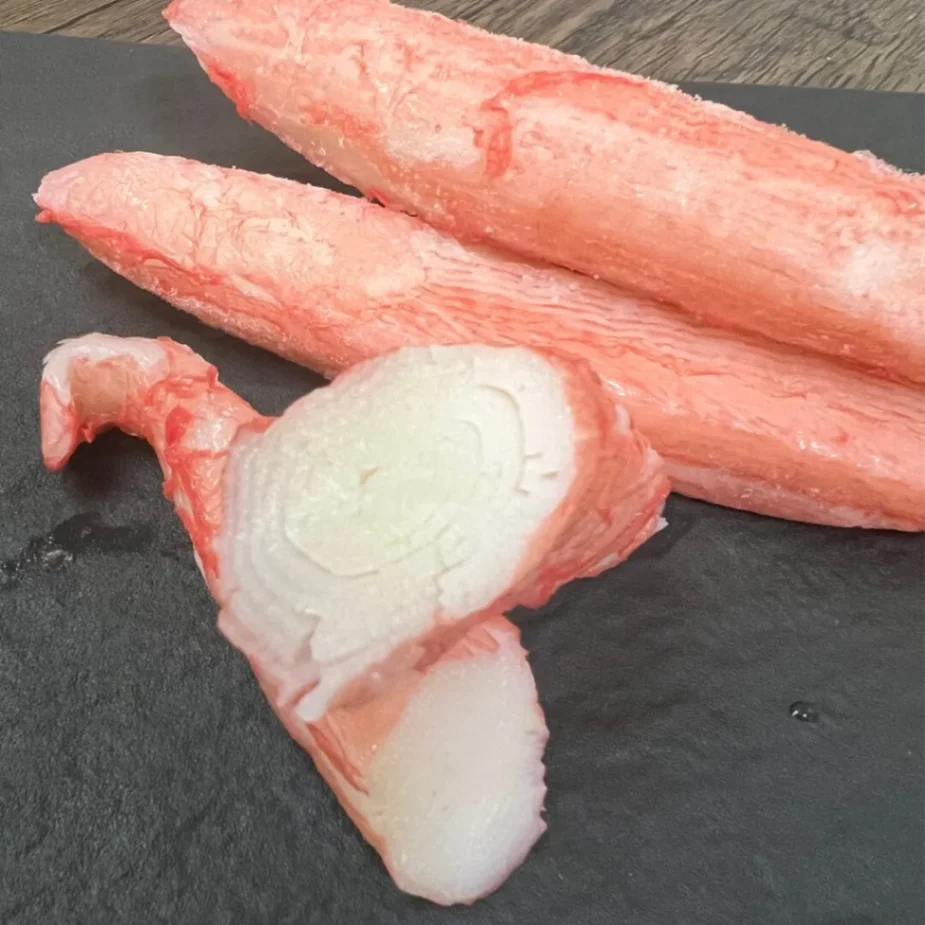コストコのスケソウダラのすり身スティックの断面写真