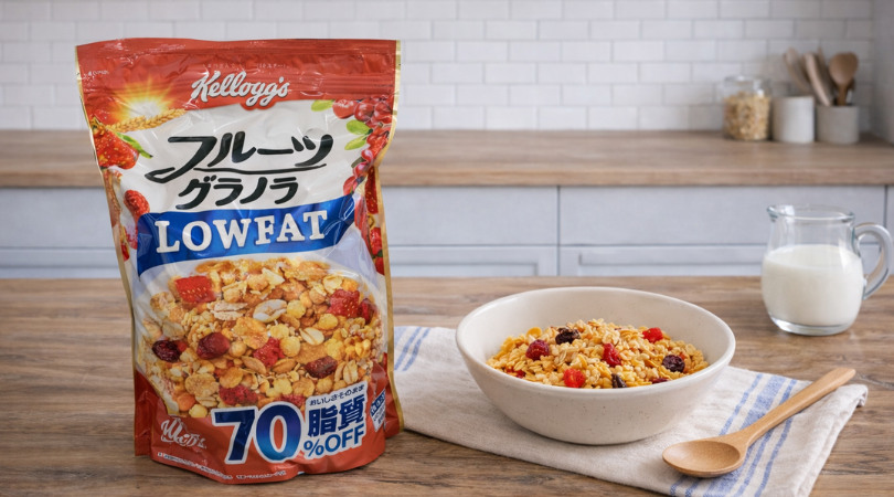 コストコ】ケロッグ フルーツグラノラ ローファット1kgは買い？味や